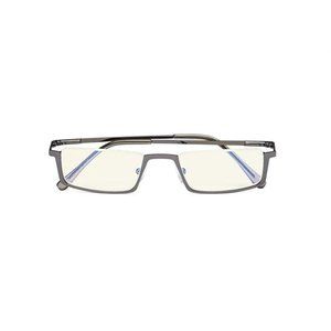 CessBlu Half Rim Gun Metal Blue Light Reading Glasses 0.75x Unisex 86888